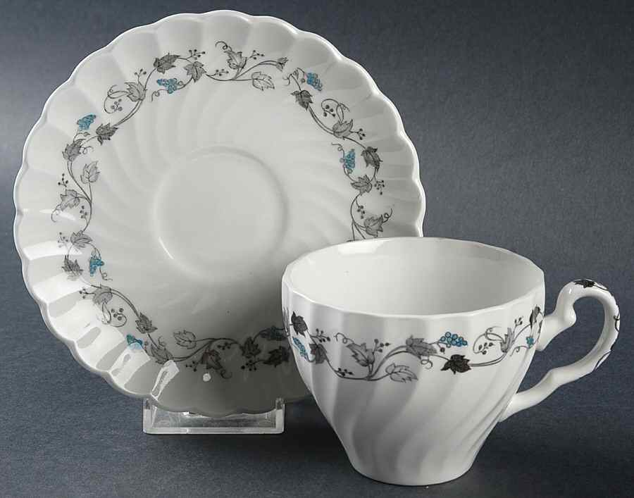 Kensington Flat Cup & Saucer Set by Johnson Brothers-1
