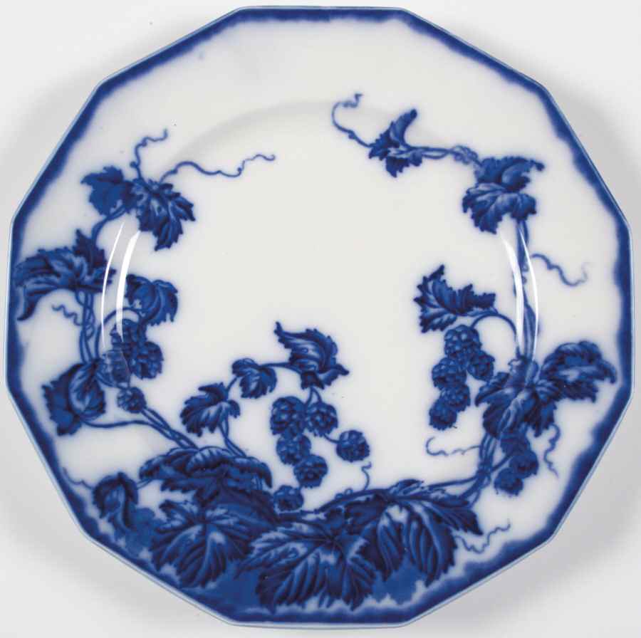 Kenworth (Flow Blue) Dinner Plate by Johnson Brothers-1