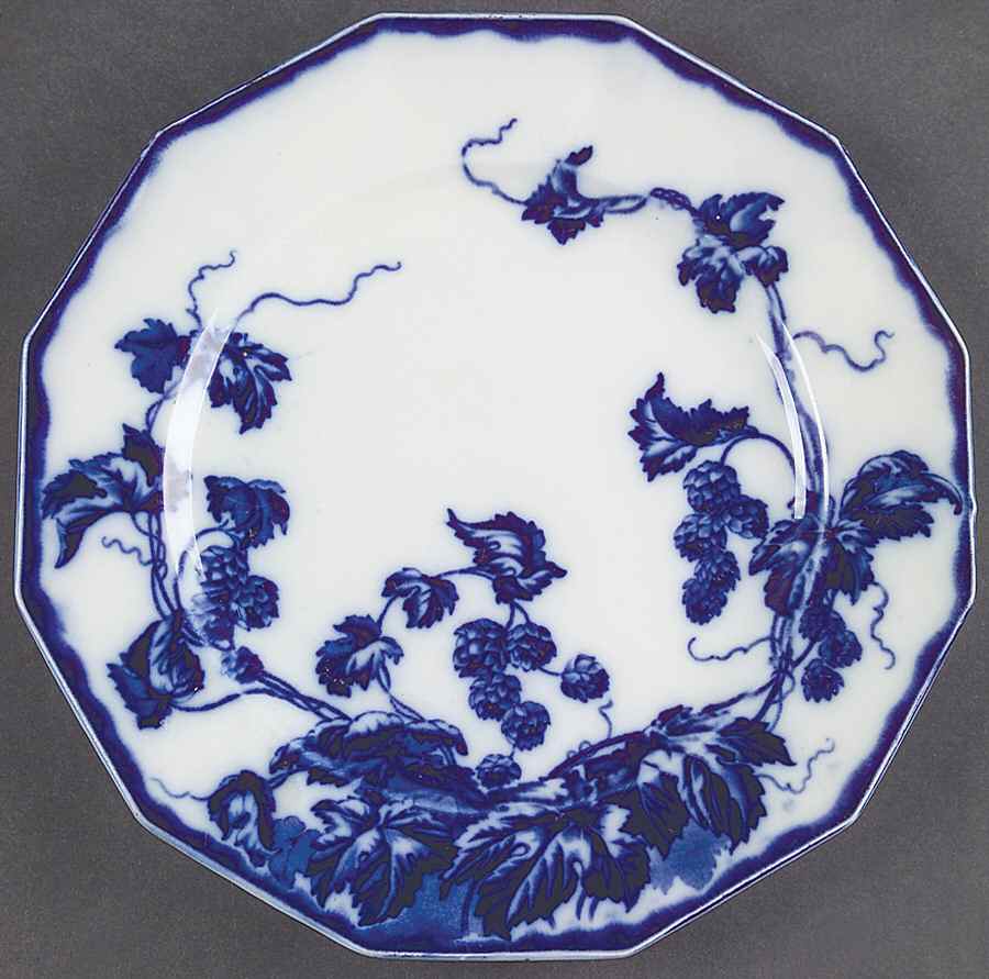 Kenworth (Flow Blue) Salad Plate by Johnson Brothers-1