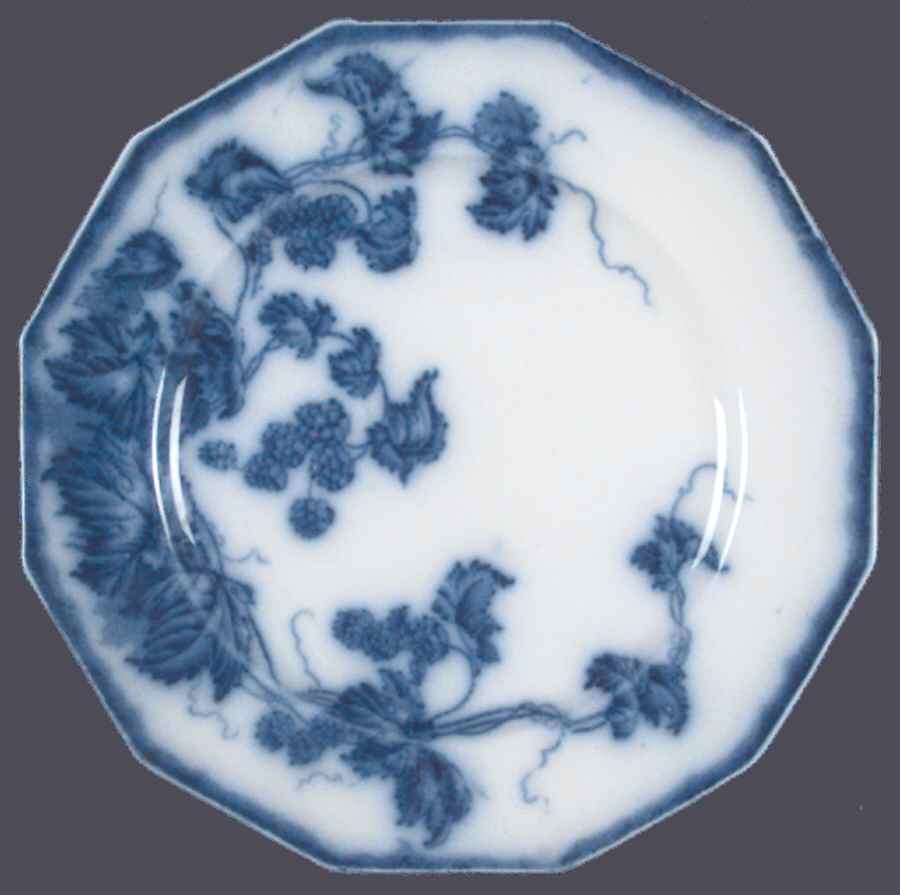 Kenworth (Flow Blue) Bread & Butter Plate by Johnson Brothers-1