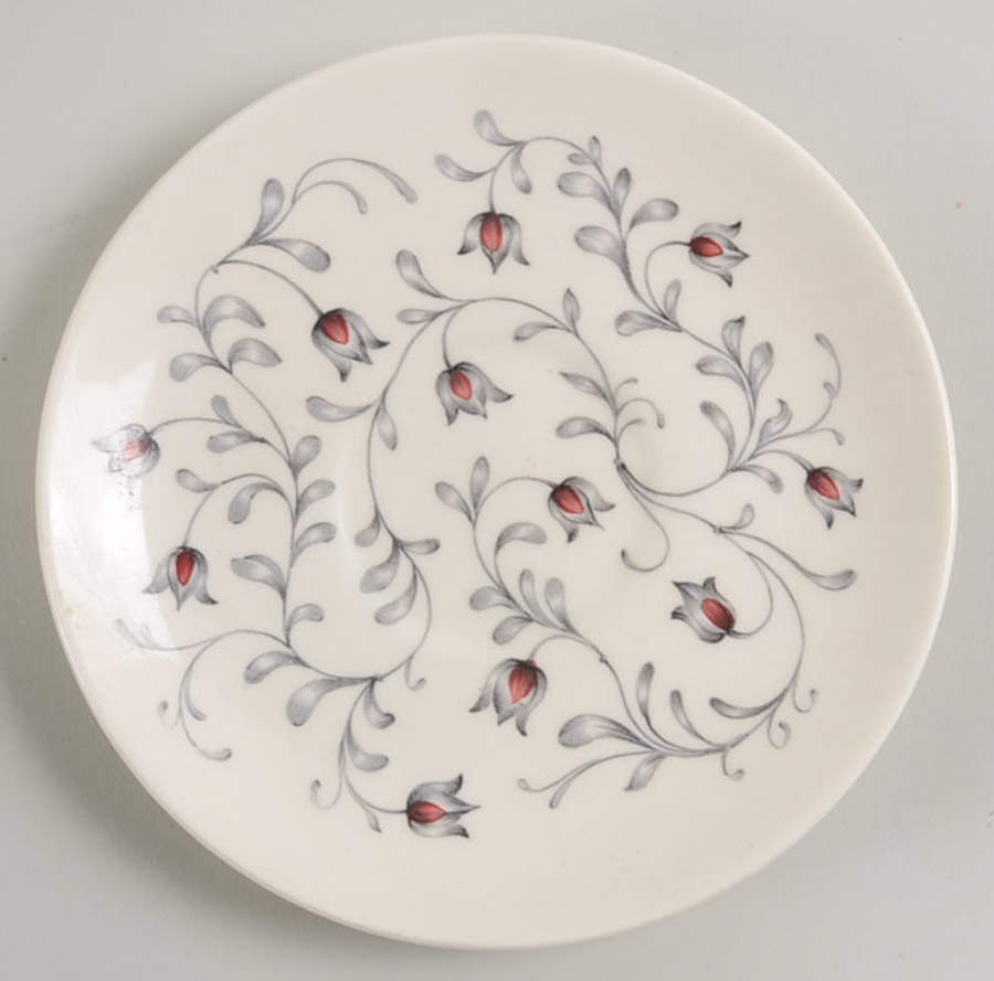 Lace (Gray & Pink) Saucer by Johnson Brothers-1