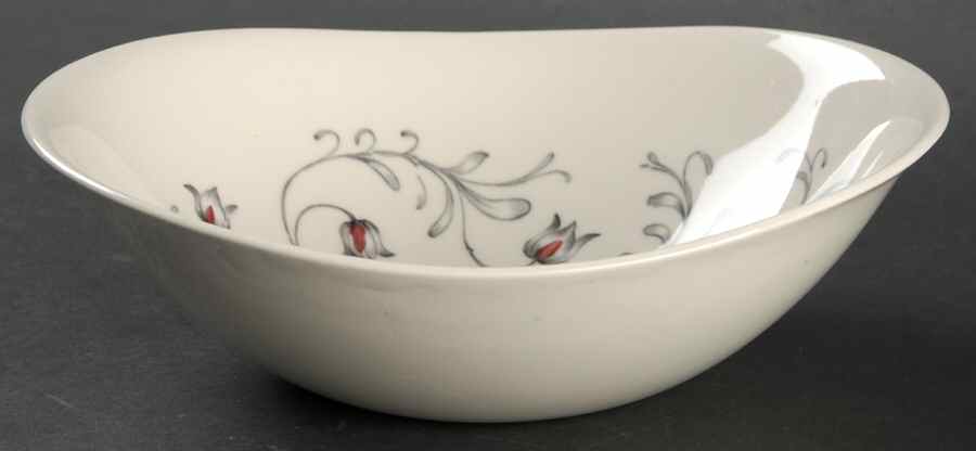 Lace (Gray & Pink) Coupe Cereal Bowl by Johnson Brothers-1