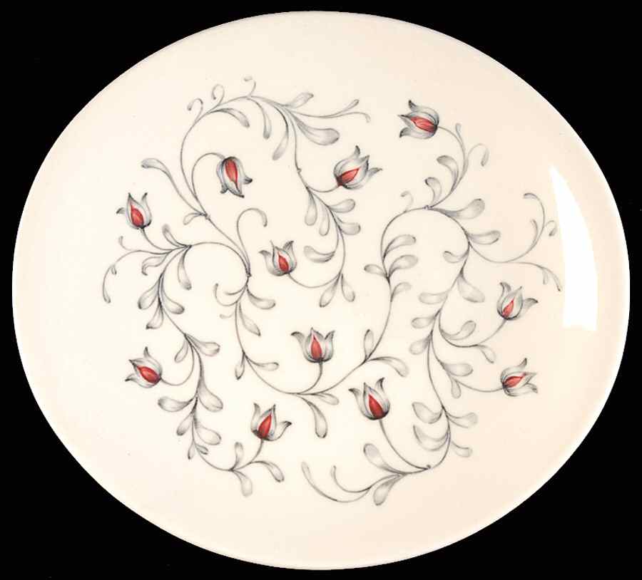 Lace (Gray & Pink) Bread & Butter Plate by Johnson Brothers-1