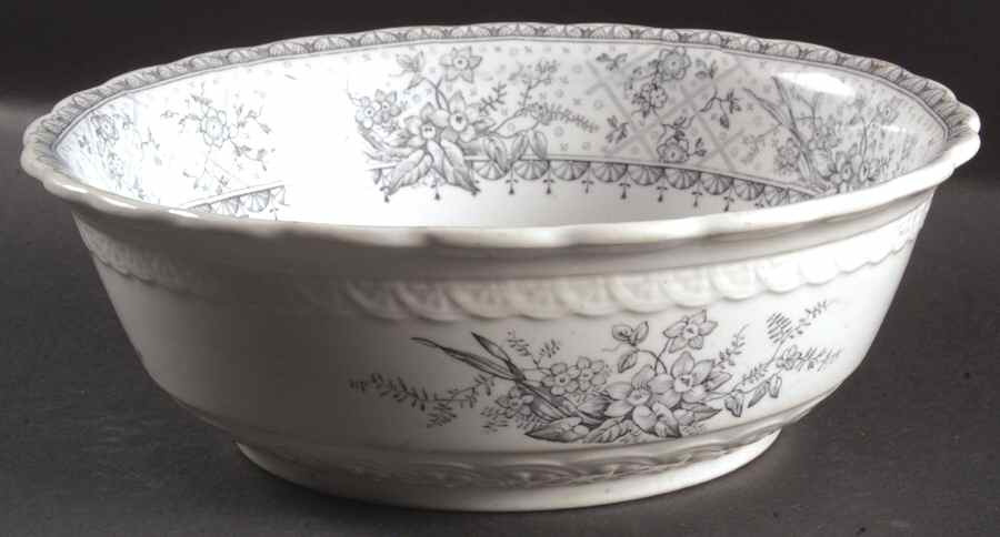 Lace (Older) 8" Round Vegetable Bowl by Johnson Brothers-1