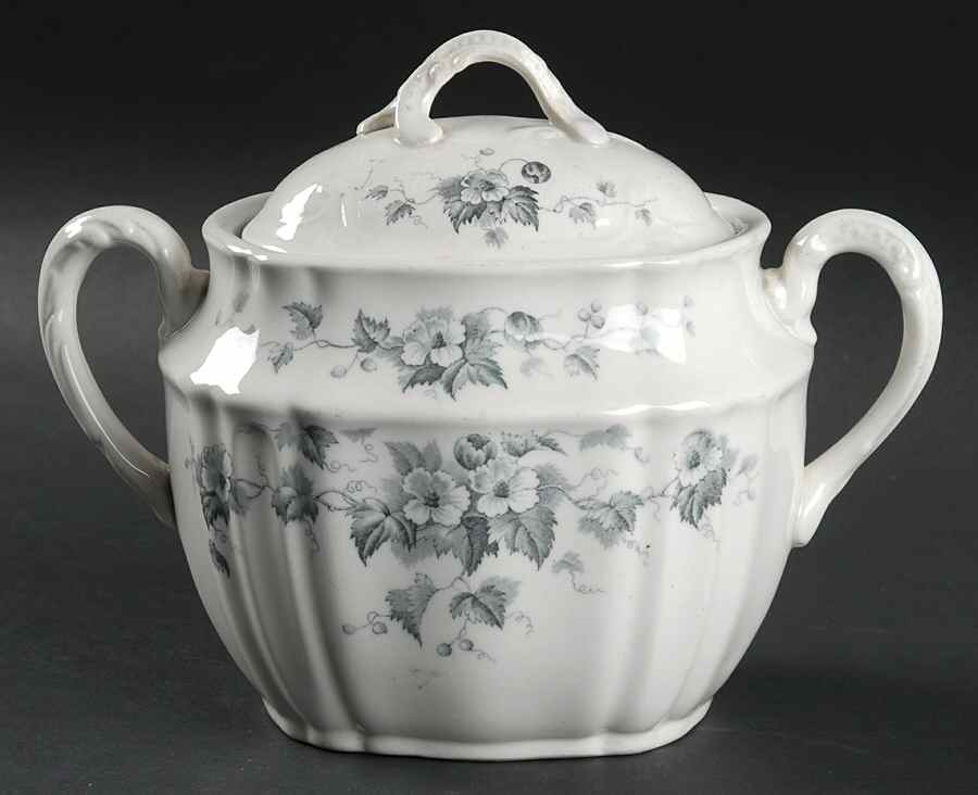 Leighton Blue Sugar Bowl & Lid by Johnson Brothers-1