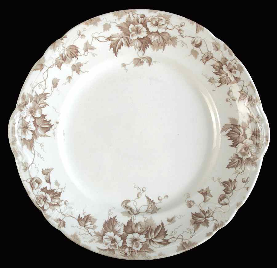 Leighton Brown Handled Cake Plate by Johnson Brothers-1