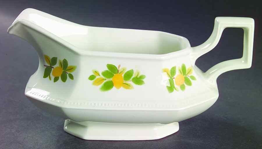 Lemon Tree (Heritage, Octagonal) Gravy Boat by Johnson Brothers-1