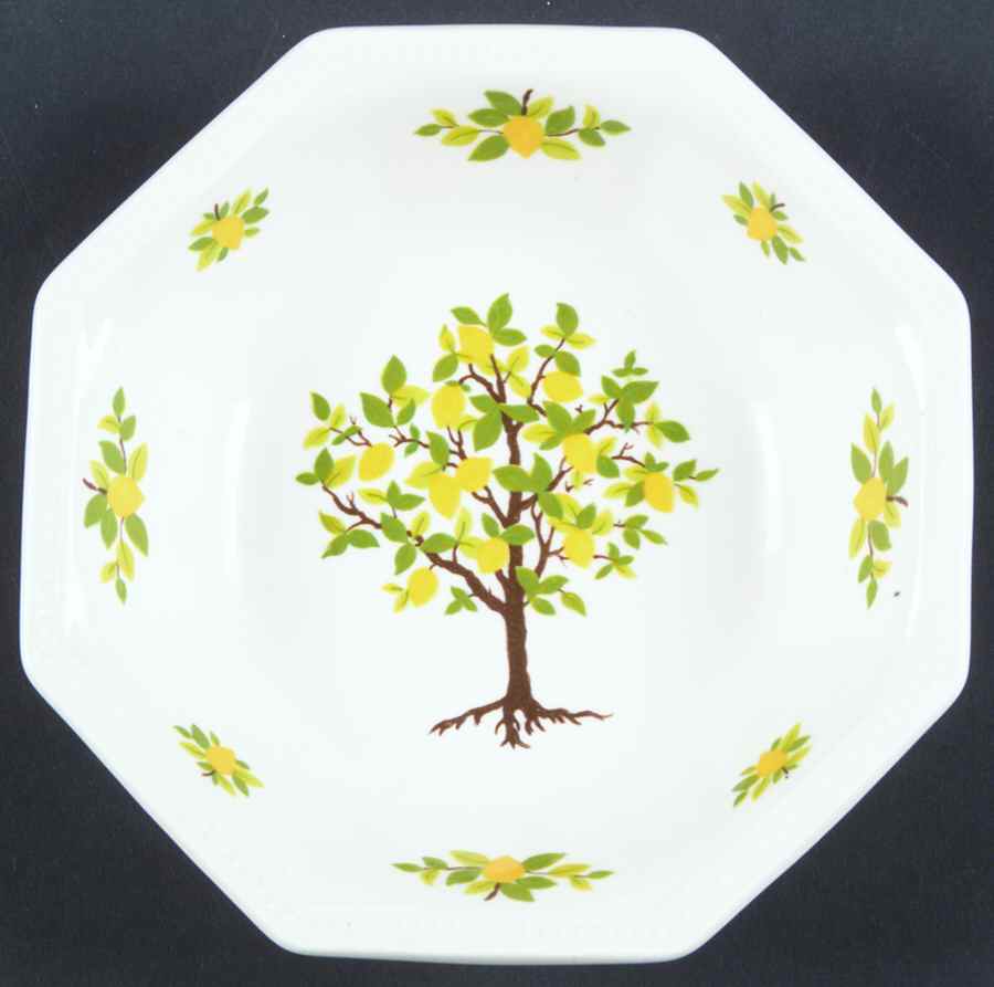 Lemon Tree (Heritage, Octagonal) Fruit/Dessert (Sauce) Bowl by Johnson Brothers-1