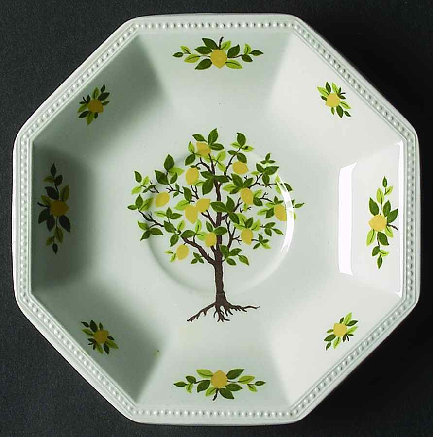 Lemon Tree (Heritage, Octagonal) Saucer by Johnson Brothers-1