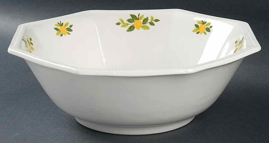 Lemon Tree (Heritage, Octagonal) 8" Round Vegetable Bowl by Johnson Brothers-1