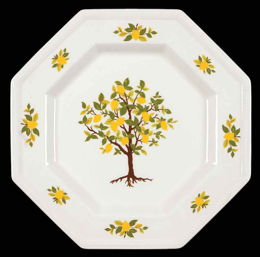 Lemon Tree (Heritage, Octagonal) Salad Plate by Johnson Brothers-1