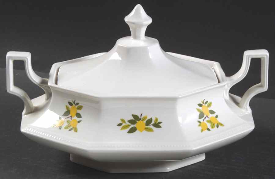 Lemon Tree (Heritage, Octagonal) Octagonal Covered Vegetable by Johnson Brothers-1
