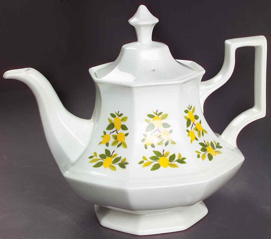 Lemon Tree (Heritage, Octagonal) Teapot & Lid by Johnson Brothers-1