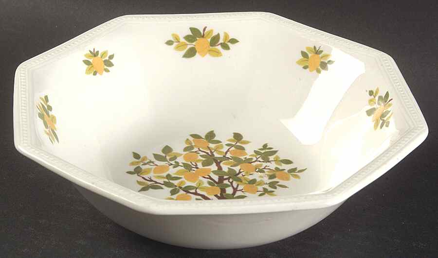 Lemon Tree (Heritage, Octagonal) Coupe Cereal Bowl by Johnson Brothers-1