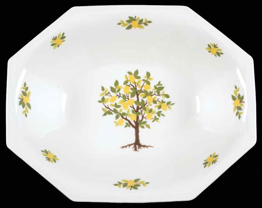 Lemon Tree (Heritage, Octagonal) 9" Oval Vegetable Bowl by Johnson Brothers-1