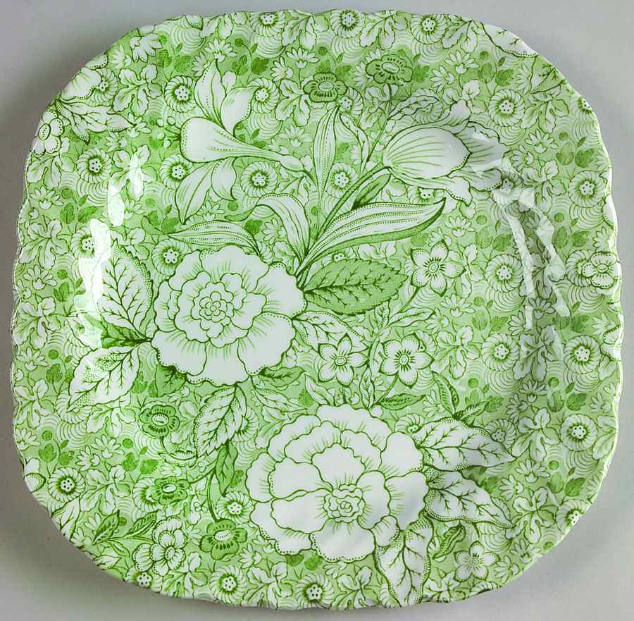 Liberty Green Square Salad Plate by Johnson Brothers-1