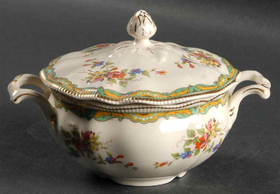 Lichfield Sugar Bowl & Lid by Johnson Brothers-1