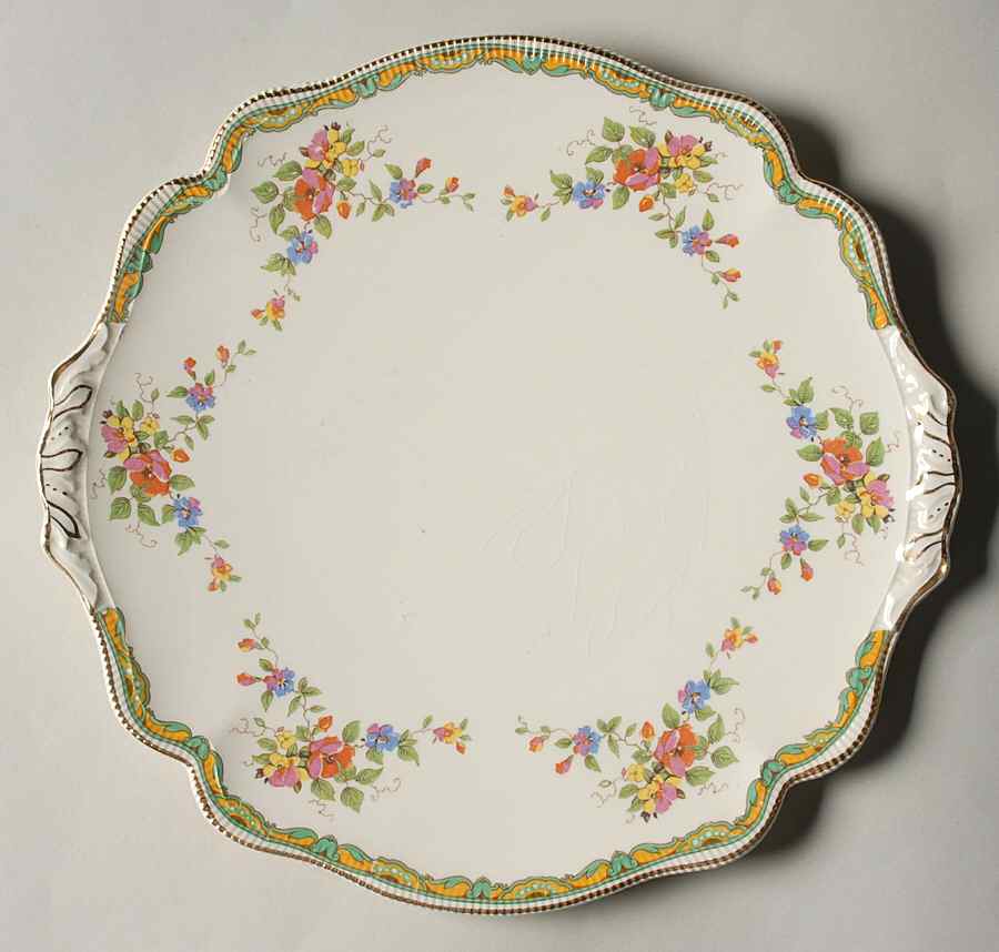 Lichfield Square Handled Cake Plate by Johnson Brothers-1