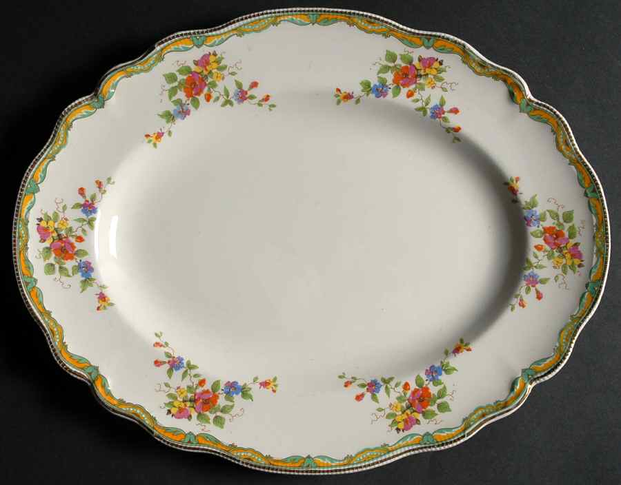 Lichfield 12" Oval Serving Platter by Johnson Brothers-1