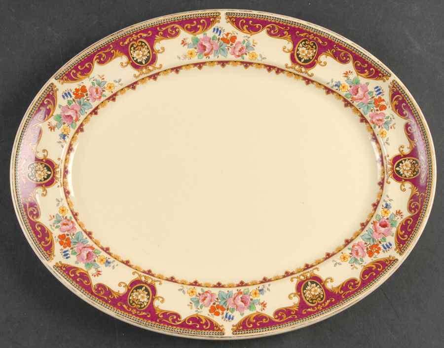 Lindsey 12" Oval Serving Platter by Johnson Brothers-1