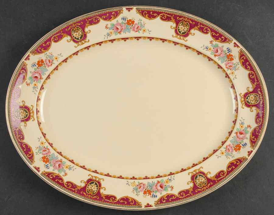 Lindsey 14" Oval Serving Platter by Johnson Brothers-1