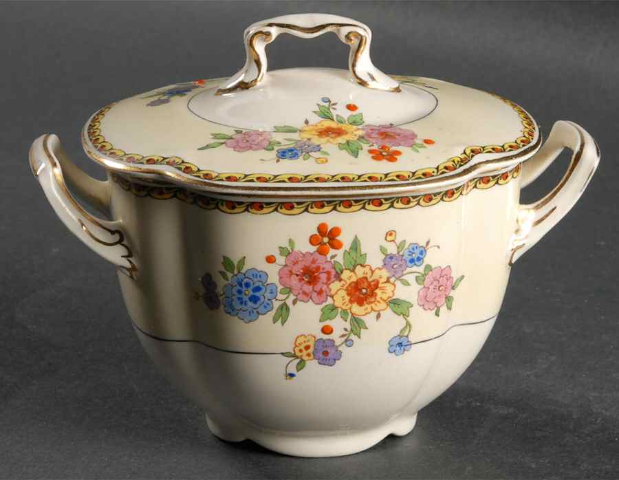 The Lombardy Sugar Bowl & Lid by Johnson Brothers-1