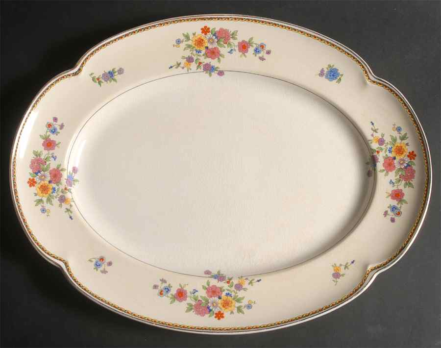 The Lombardy 16" Oval Serving Platter by Johnson Brothers-1