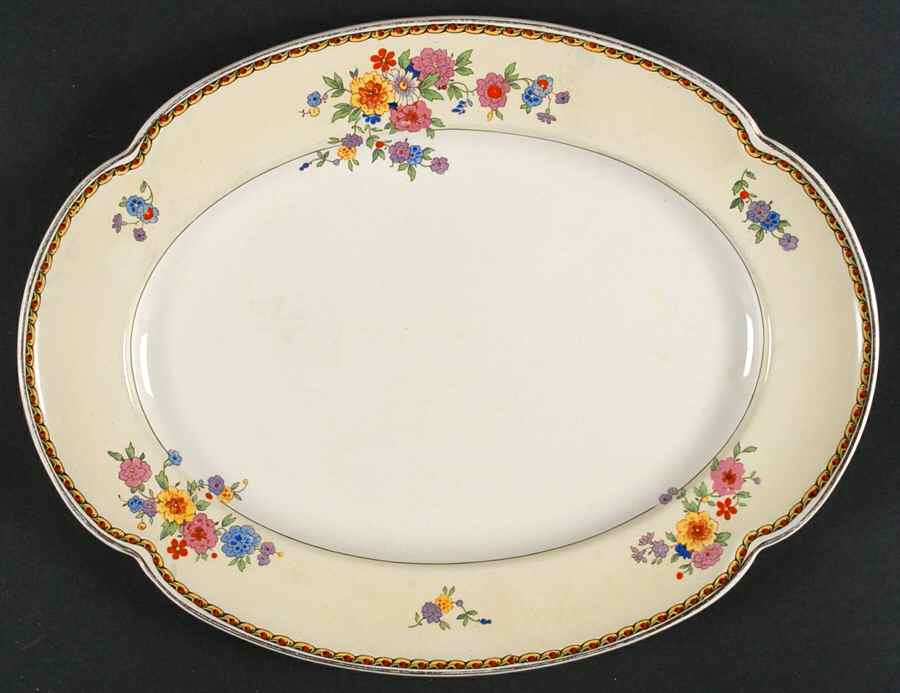The Lombardy 12" Oval Serving Platter by Johnson Brothers-1