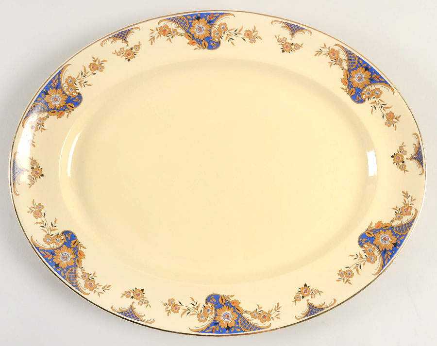 Lorna 15" Oval Serving Platter by Johnson Brothers-1