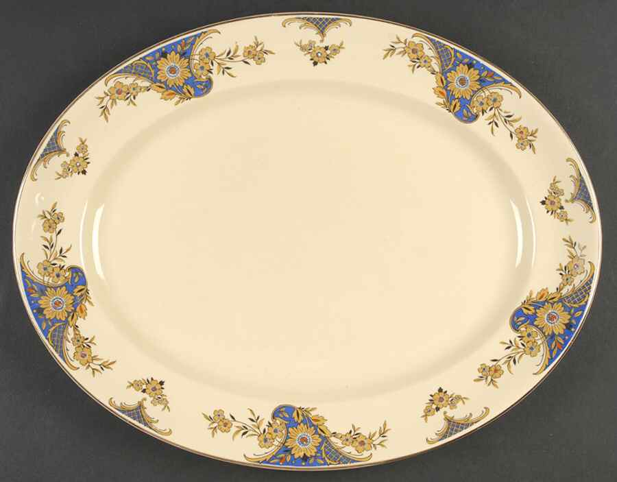 Lorna 14" Oval Serving Platter by Johnson Brothers-1