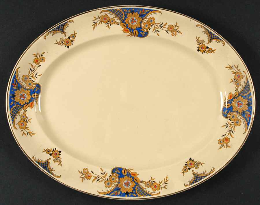 Lorna 12" Oval Serving Platter by Johnson Brothers-1