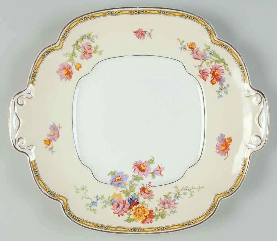 Lorraine Handled Cake Plate by Johnson Brothers-1