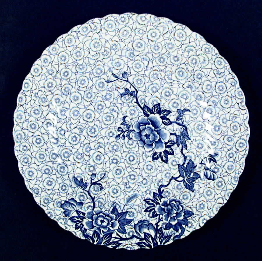 Lotus Blue Dinner Plate by Johnson Brothers-1