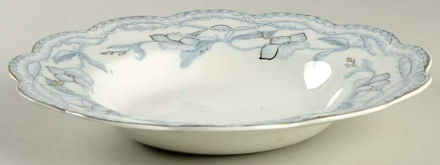 The Lothair (Blue, Gold Accents) Large Rim Soup Bowl by Johnson Brothers-1