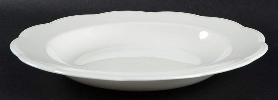 London White Large Rim Soup Bowl by Johnson Brothers-1