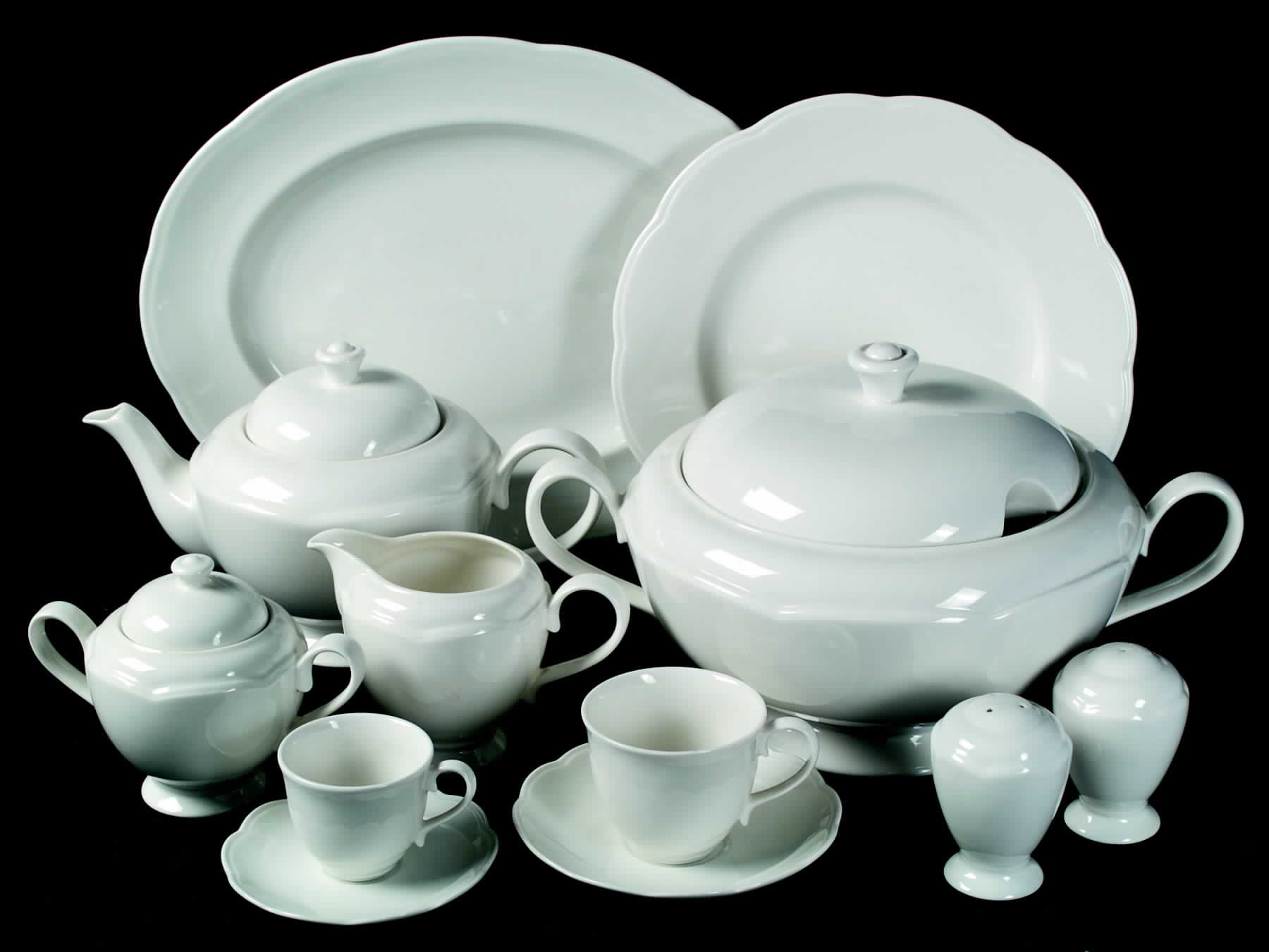 London White Teapot & Lid by Johnson Brothers-1