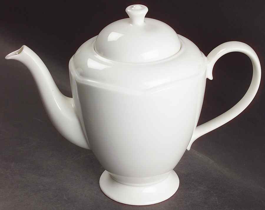 London White Coffee Pot & Lid by Johnson Brothers-1
