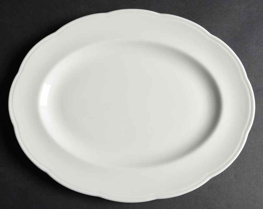 London White 13" Oval Serving Platter by Johnson Brothers-1
