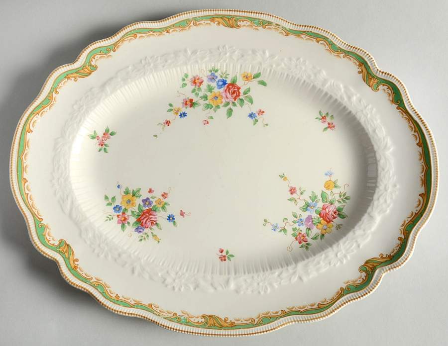 The Lucerne 14" Oval Serving Platter by Johnson Brothers-1