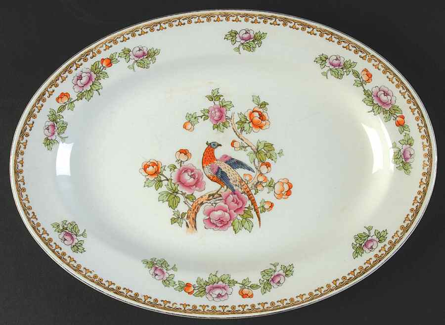 The Madras 11" Oval Serving Platter by Johnson Brothers-1