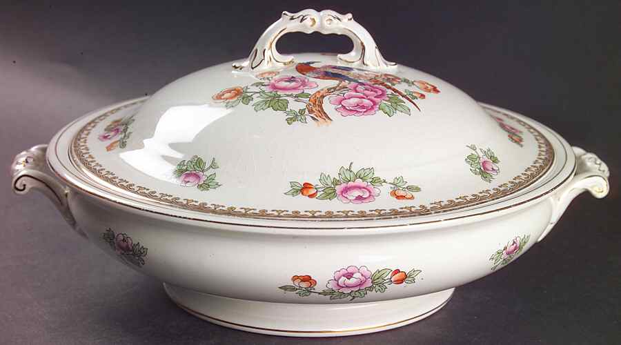 The Madras Round Covered Vegetable by Johnson Brothers-1