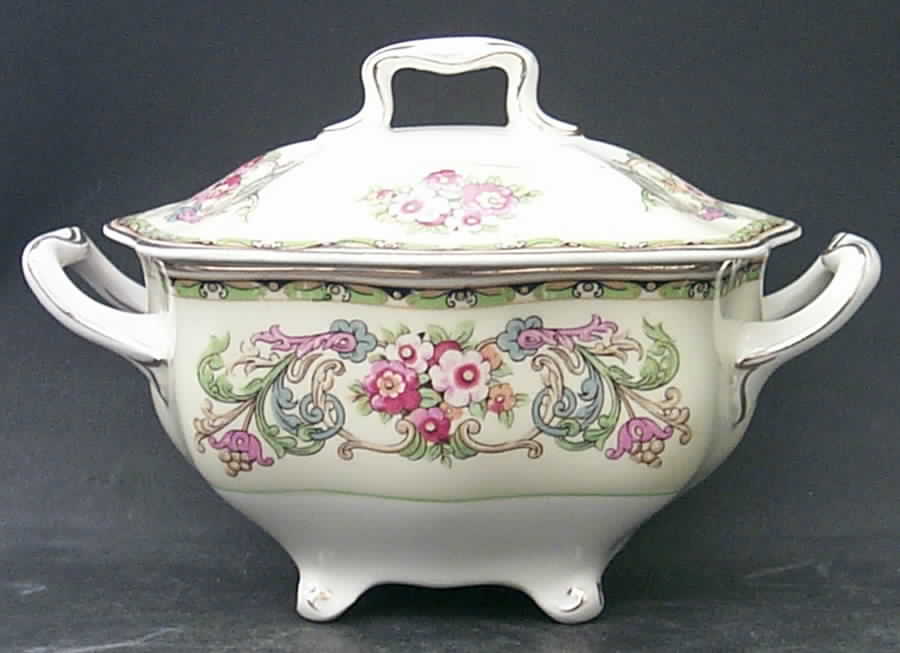 Malaga Sugar Bowl & Lid by Johnson Brothers-1