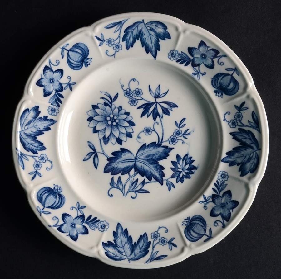 Malvern Blue Bread & Butter Plate by Johnson Brothers-1