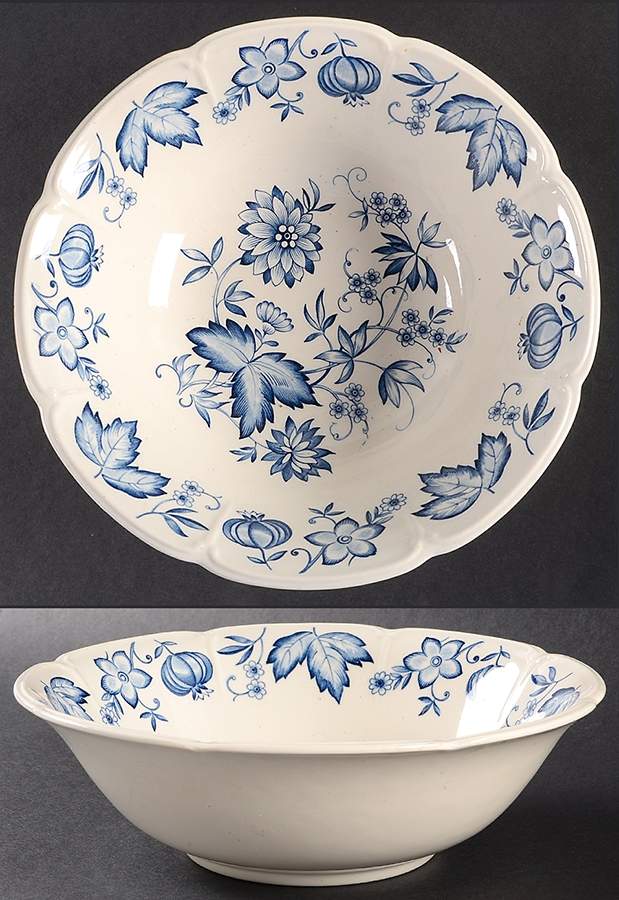 Malvern Blue 8" Round Vegetable Bowl by Johnson Brothers-1