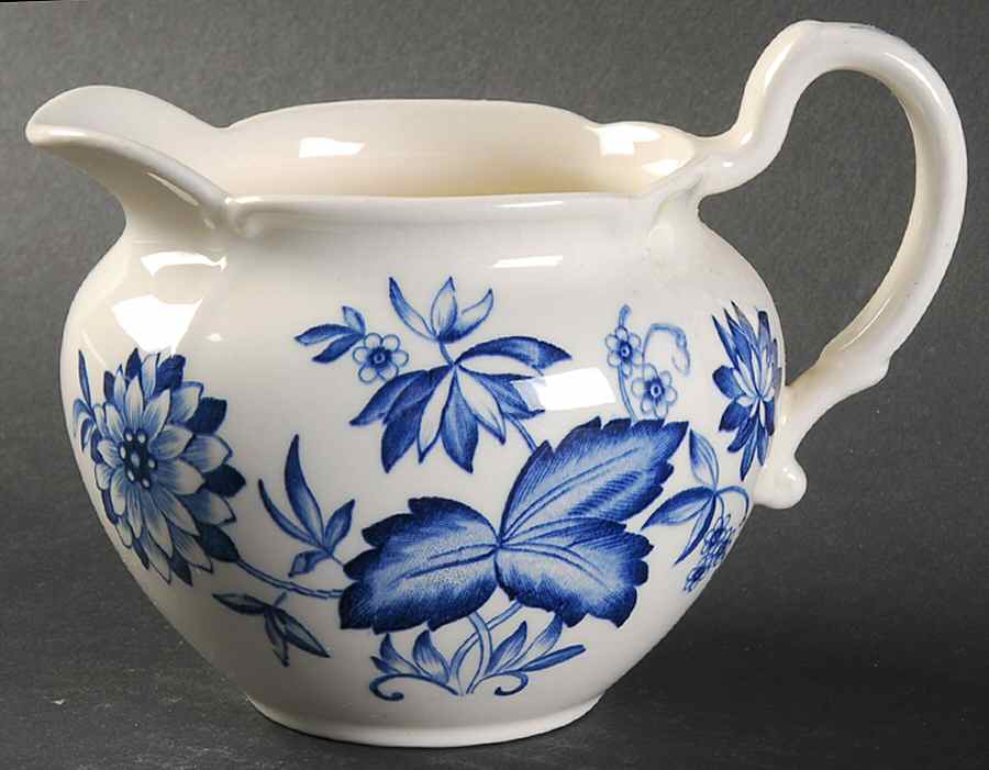Malvern Blue Creamer by Johnson Brothers-1