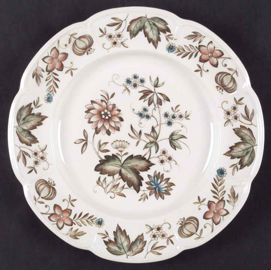 Malvern Brown Multicolor Dinner Plate by Johnson Brothers-1