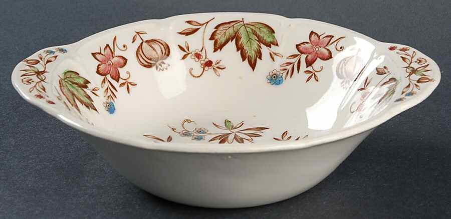 Malvern Brown Multicolor Lugged Cereal Bowl by Johnson Brothers-1
