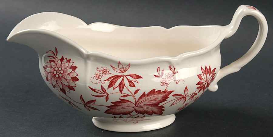 Malvern Red Gravy Boat by Johnson Brothers-1
