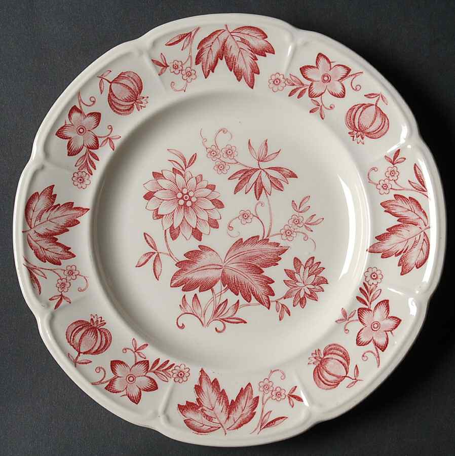 Malvern Red Bread & Butter Plate by Johnson Brothers-1