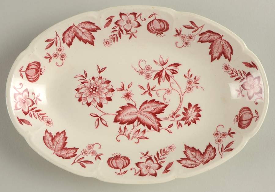 Malvern Red Relish/Gravy Underplate by Johnson Brothers-1